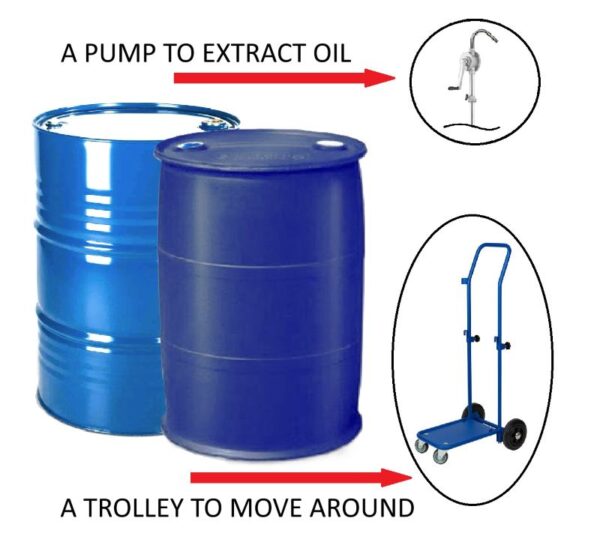 Bulk Olive oil in drum barrel 200 litre