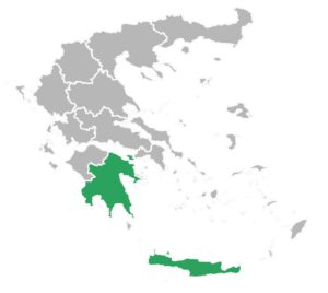 Olive oil producing regions in Greece -Kalamata and Crete